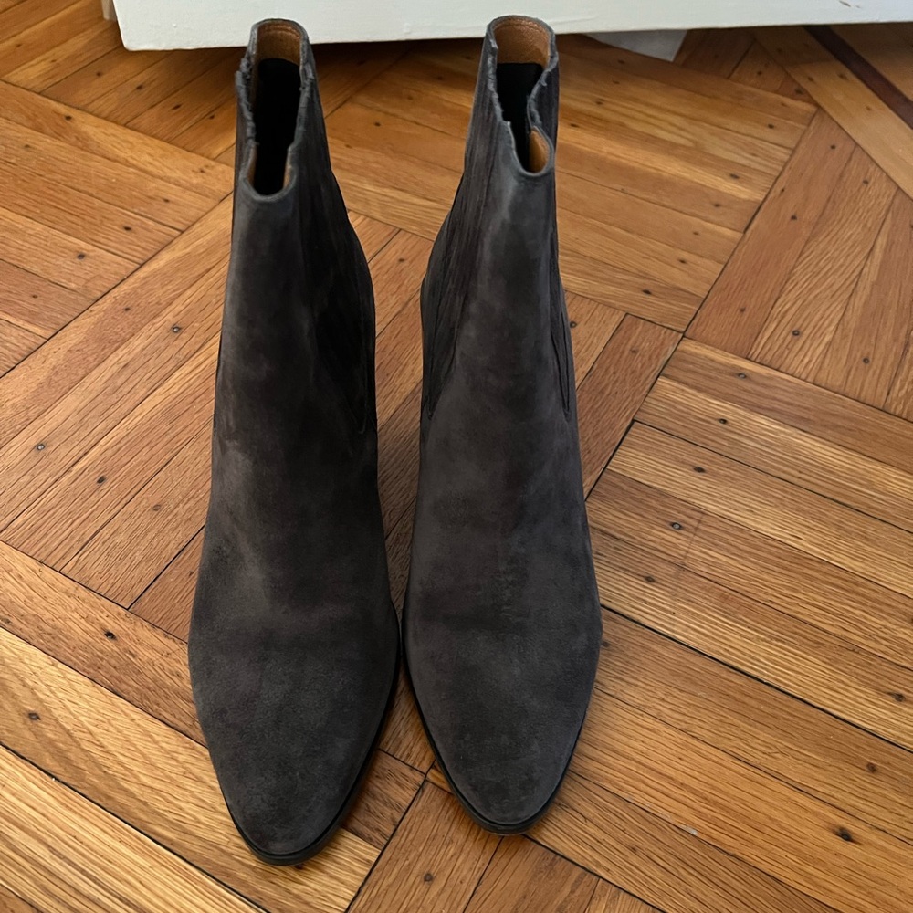 Rag & Bone gray suede booties, size 38